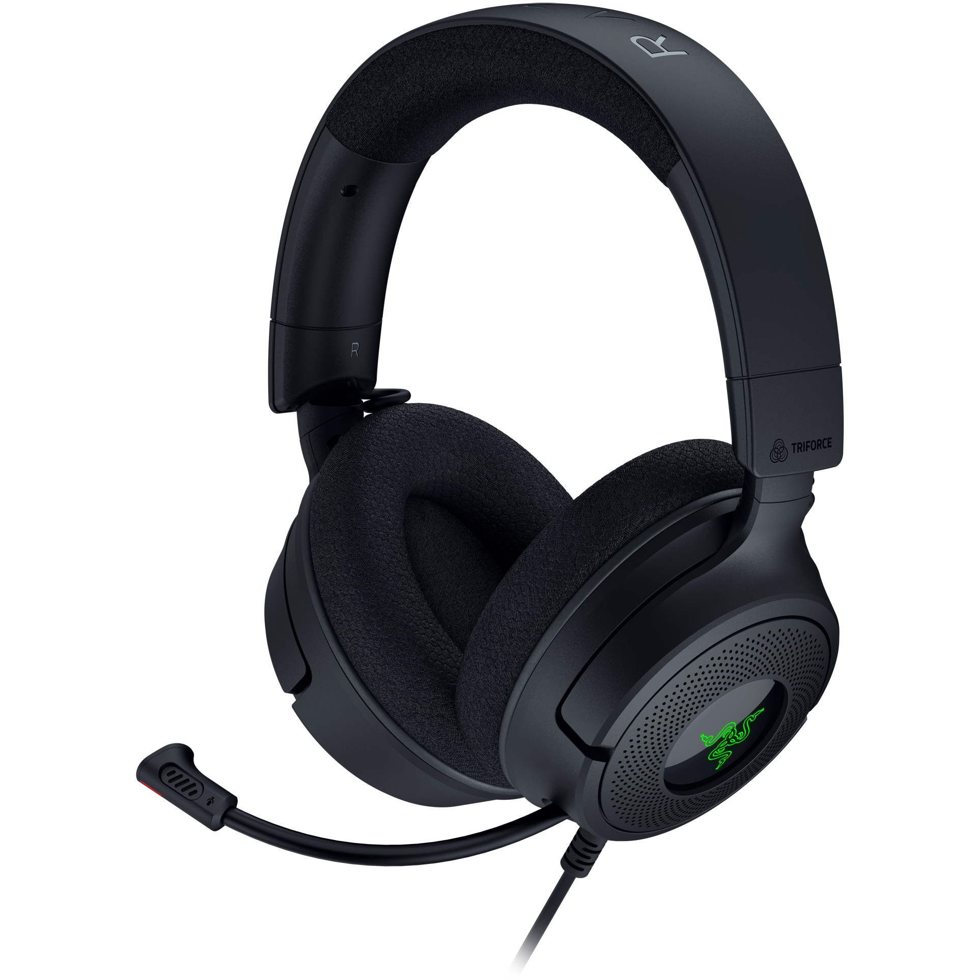 Casti gaming cu fir Razer Kraken V4 X, iluminare Razer Chroma™ RGB, 7.1 Surround, multiplatforma, negru
