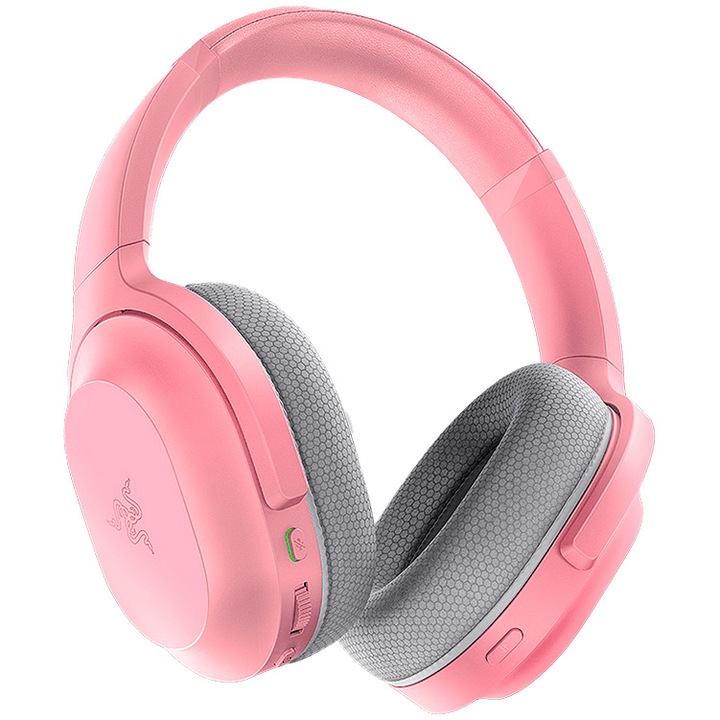 Безжични слушалки Gaming Razer Barracuda Quartz, Мултиплатформени, Розов