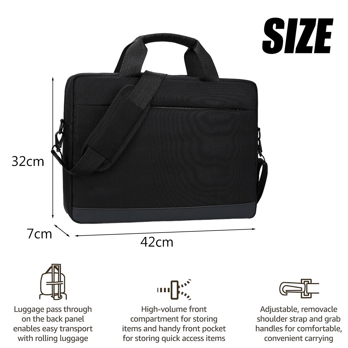 Geanta laptop HERUSI Oxford multicolor 42x32x7cm