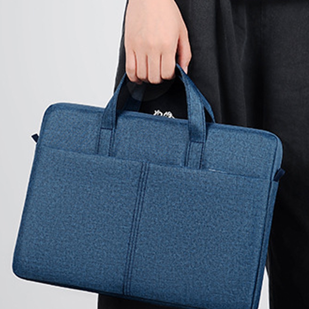 Geanta laptop, BGHYHYHI, 360 Protective, multifunctionala, poliester, albastru, 30x45cm
