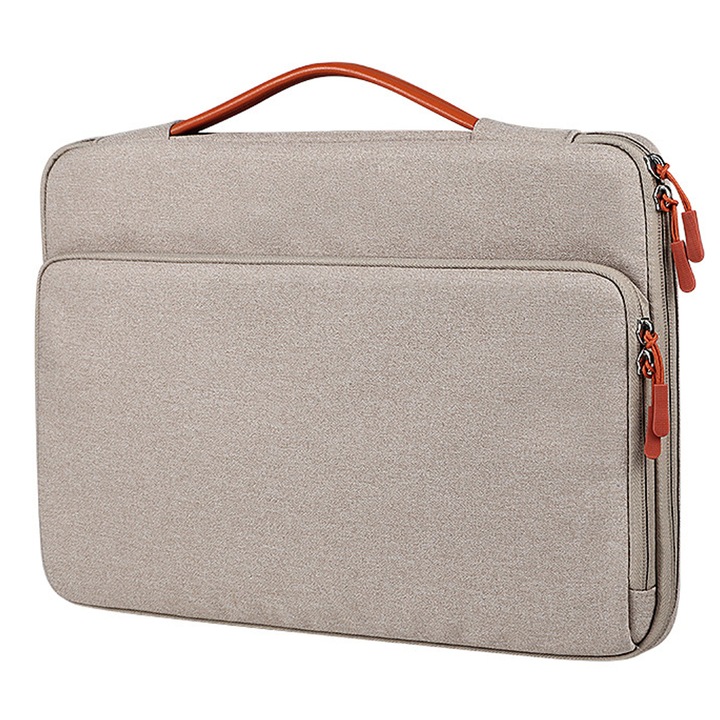 HERUSI laptop táska, poliészter, khaki tengerészkék szürke fekete, 39x28x4.5 cm