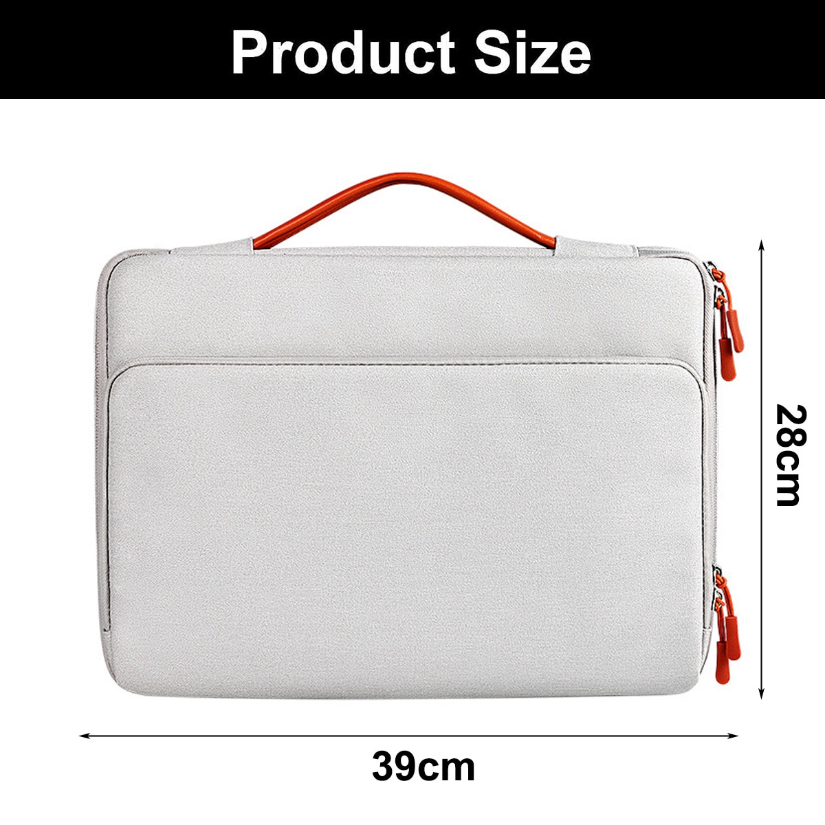 Geanta laptop, BGHYHYHI, 39x28x4.5cm, gri, poliester
