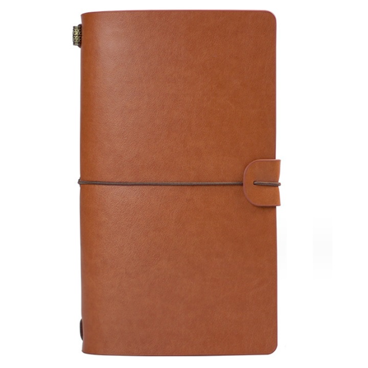 Ретро дневник Cozevdnt, PVC, 144 страници, A6, кафяв