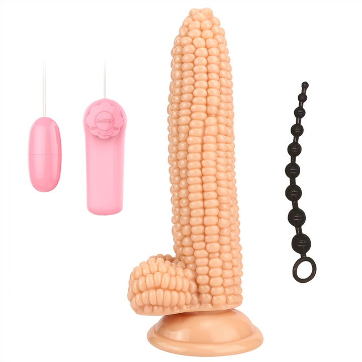 Műpénisz/anális játékkészlet, 16cm, Többszínű