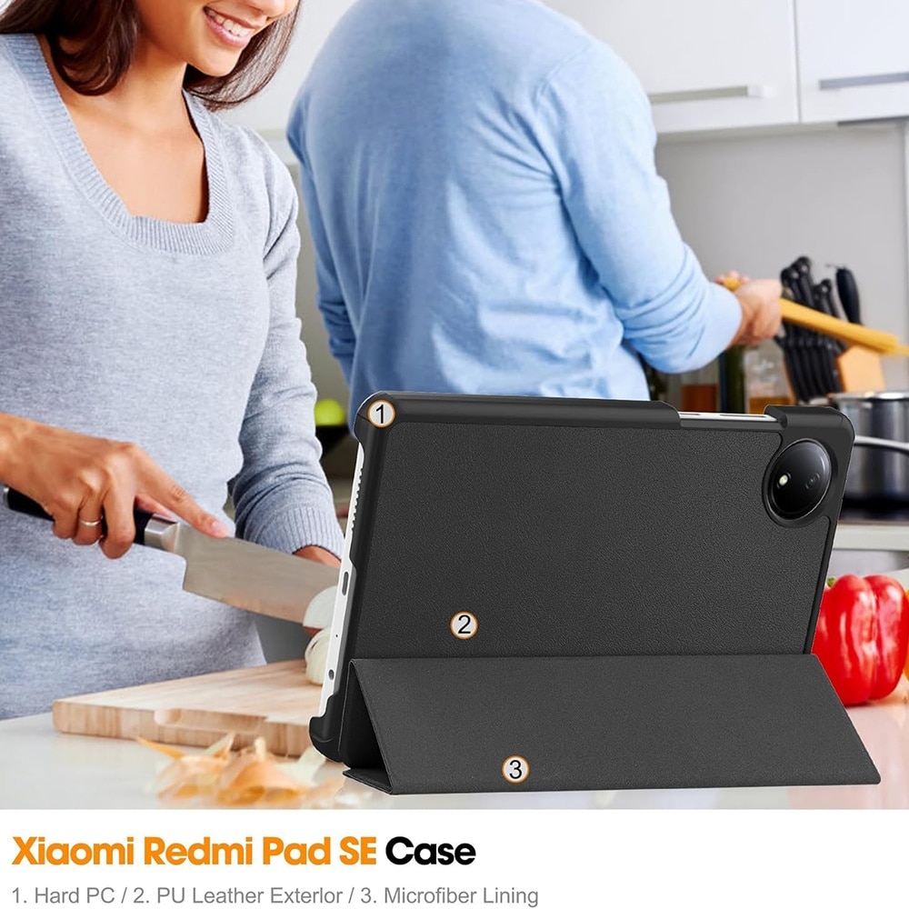 Husa pentru Xiaomi Redmi Pad SE 4G - Techsuit FoldPro - Black