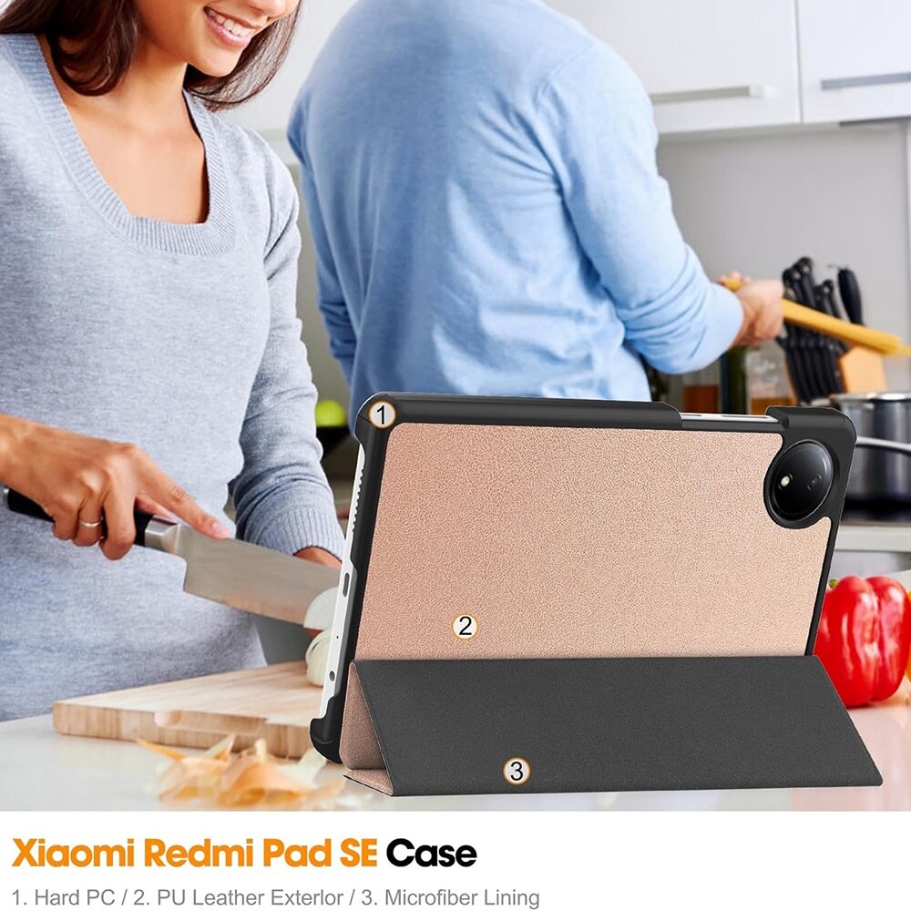 Husa pentru Xiaomi Redmi Pad SE 8.7 - Techsuit FoldPro - Rose Gold