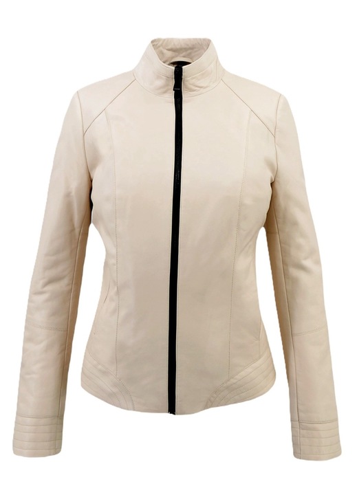 Geaca pentru dama Leather100, 07-WB-712-12410, Piele, Bej