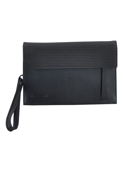 Geanta din piele, Leather100, cod 44S-BAG-1177-50, neagra, OneSize