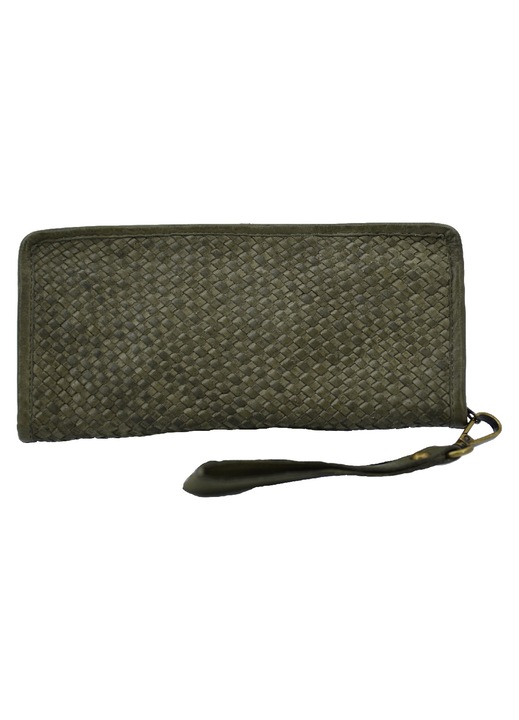 Portofel dama Leather100, model 04-BAG-ILW-88, verde, OneSize