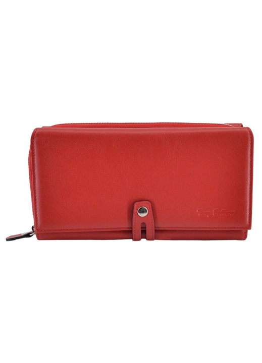 Portofel dama Leather100, piele, rosu, OneSize