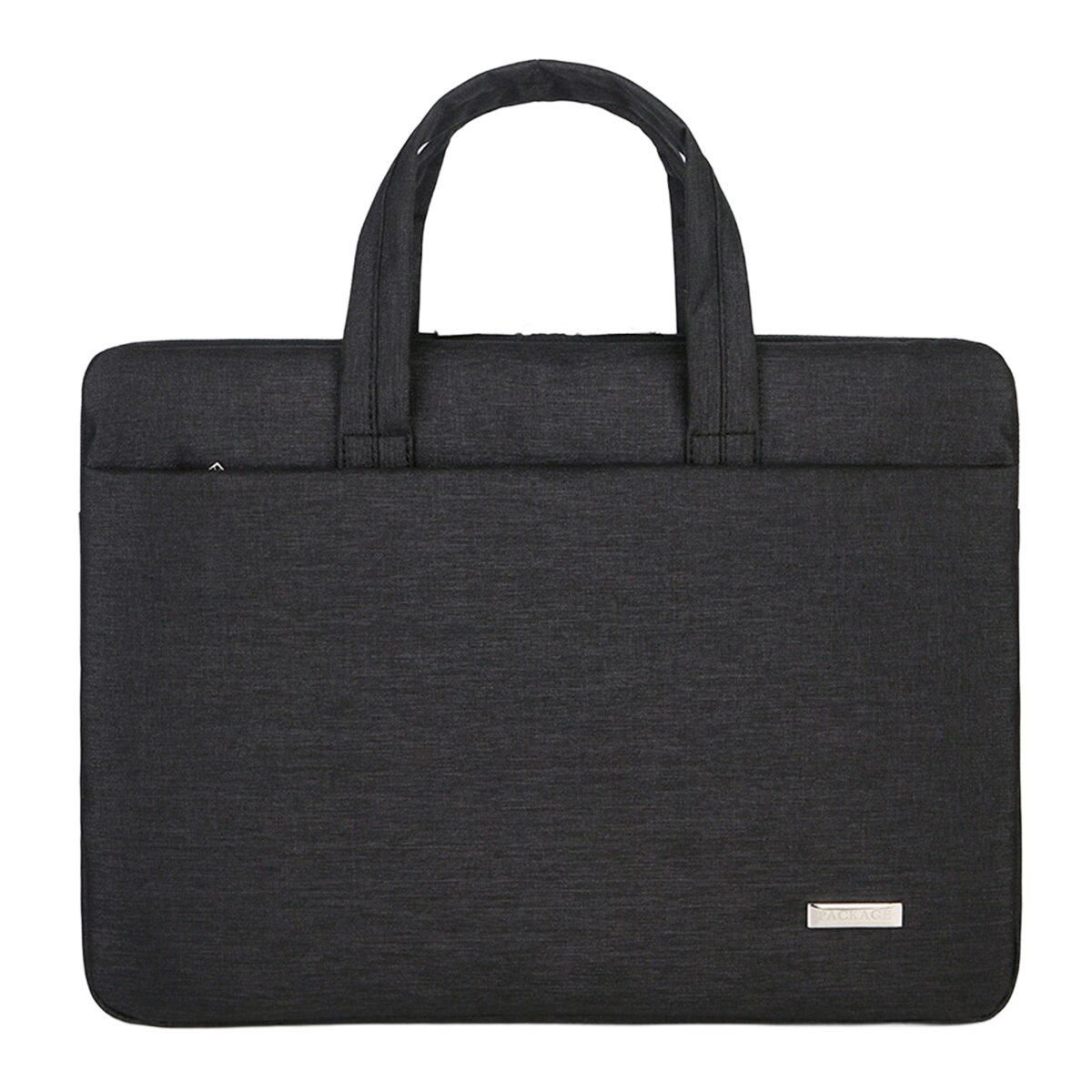 Geanta de laptop din panza Oxford, geanta de protectie pentru computer rezistenta la socuri, geanta de protectie pentru laptop la 360°, neagra