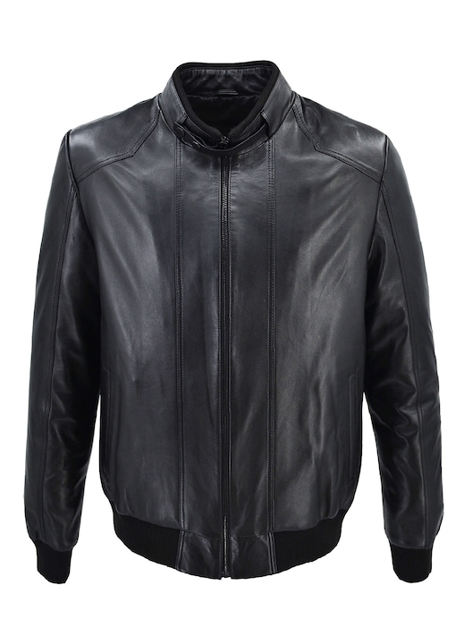 Jacheta barbati 07-ME-748-EC, Leather100, Piele naturala, Negru