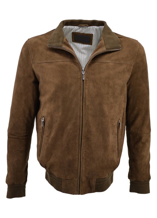 Jacheta barbati 08-M-COLOMBO-EX, Leather100, Piele naturala, Maro