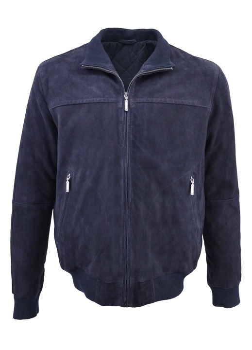 Jacheta barbati 08-M-HETAL, Leather100, Piele naturala, Bleumarin