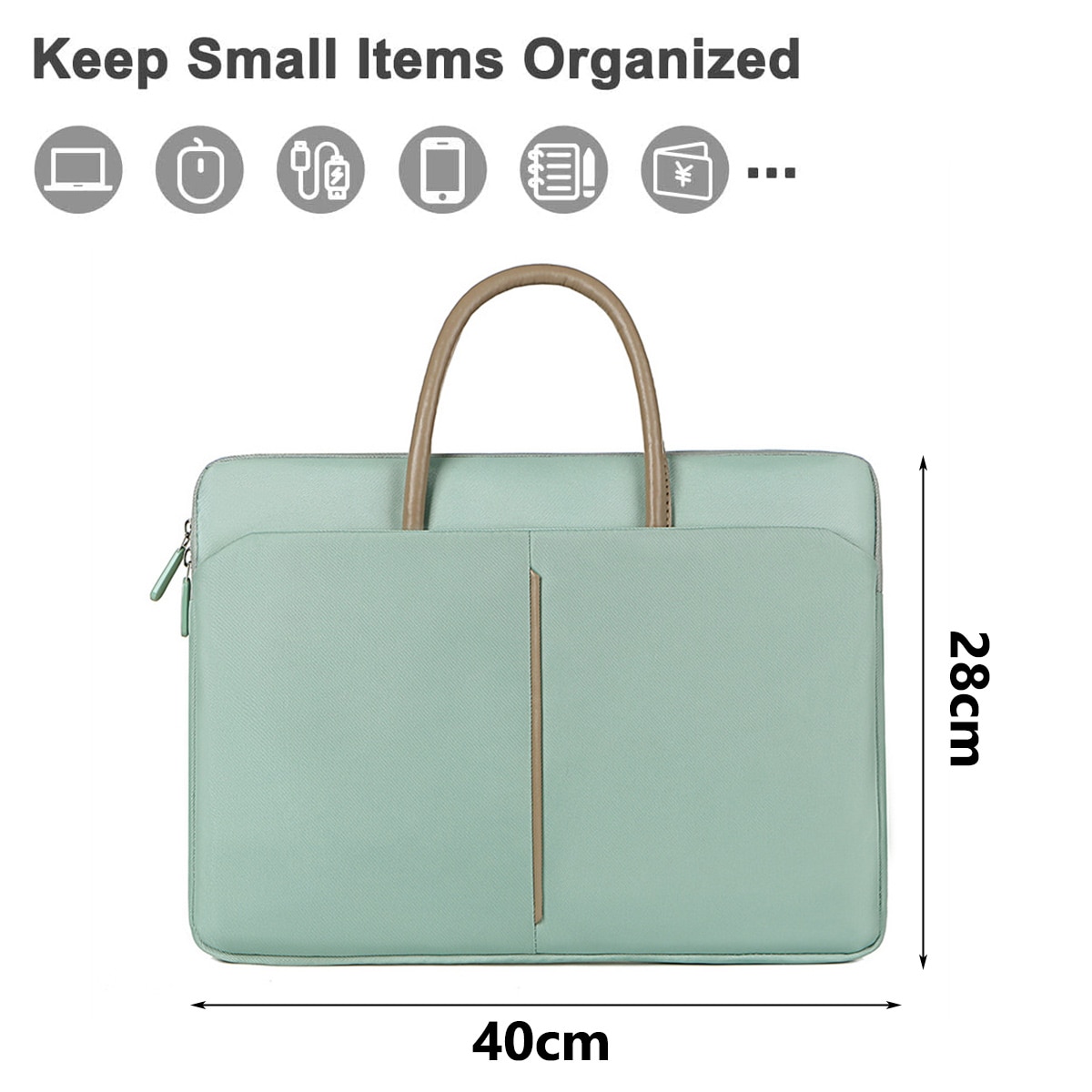 Geanta laptop nylon, roz gri verde negru, 40x4x28cm