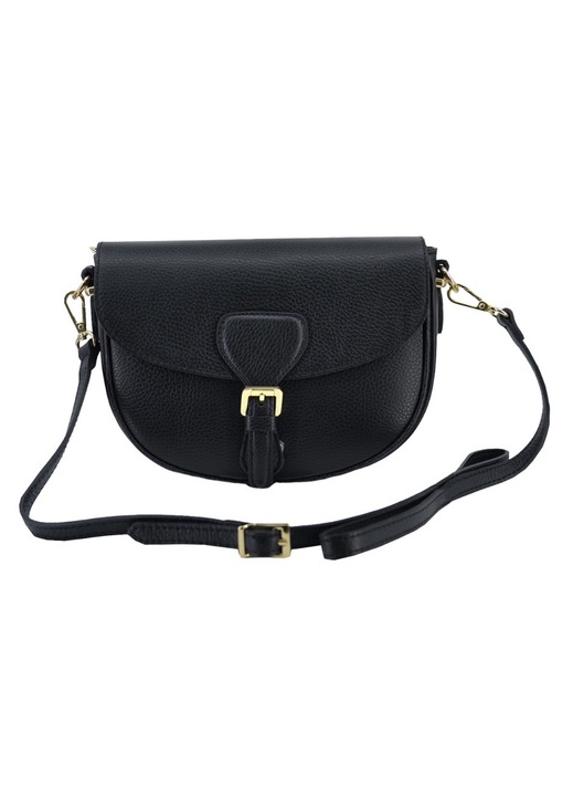 Geanta din piele pentru femei, Leather100, negru