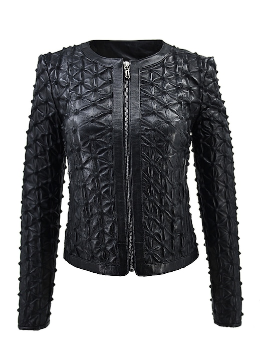 Geaca pentru dama Leather100, 07-W-3536-3451, Piele, Negru