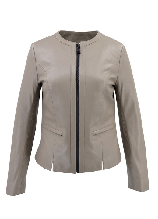 Geaca pentru dama Leather100, 07-WB-014-11321, Piele, Bej