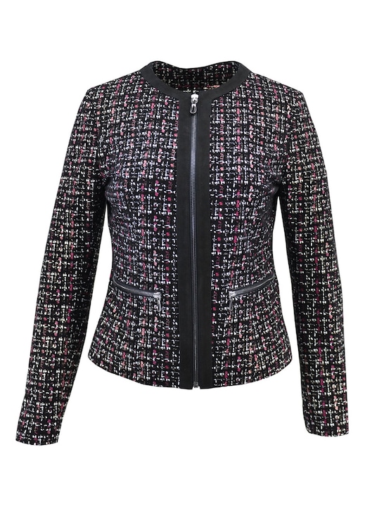 Geaca pentru dama Leather100, 07-WB-014-11322, Piele, Rosu/Negru