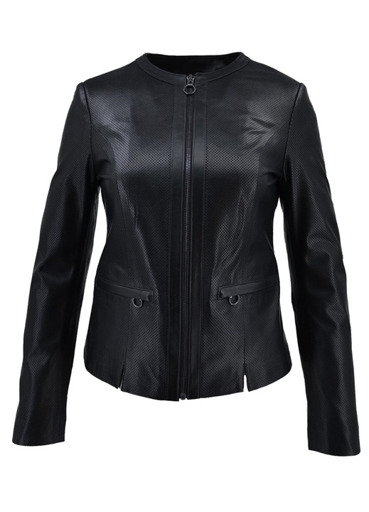 Geaca dama, Leather100, Piele naturala, Negru, 9675