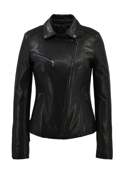 Geaca pentru dama Leather100, 07-WB-071-VJT-9626, Piele, Negru