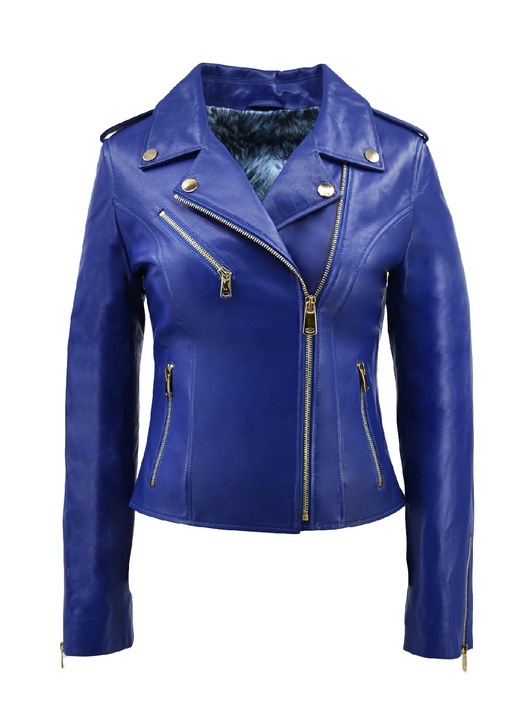 Geaca dama Leather100, Albastru