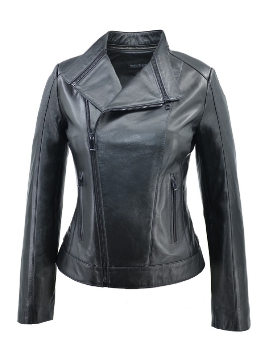 Geaca pentru dama Leather100, 07-WB-2176-10482, Piele, Negru