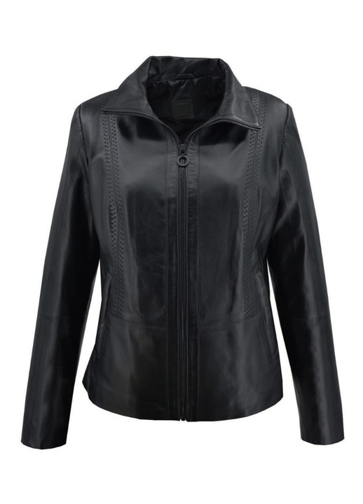 Jacheta dama 11146, Leather100, Piele naturala, Negru