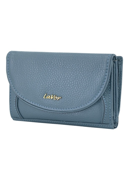 Portofel dama Leather100, cod 29-WALLET-1-6015, albastru deschis, OneSize