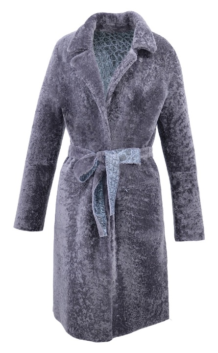 Palton dama 11004, Leather100, Lana, Gri