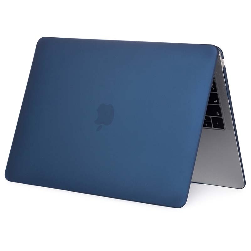Husa laptop pentru 2012-2017 MacBook Air 13 inch A1466/A1369, protectie, design snap-on, albastru inchis