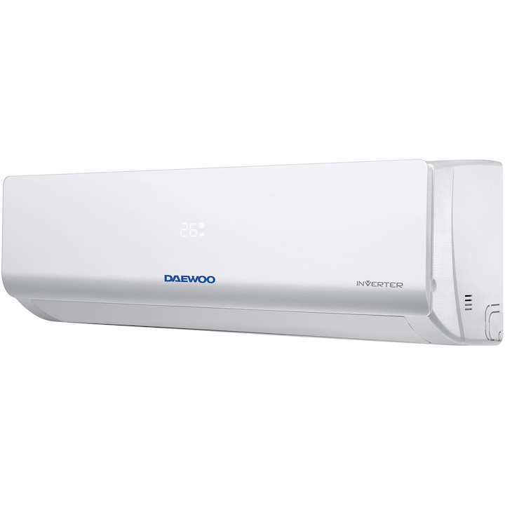 Daewoo DAC-09CHSDW-NK 9000 BTU klíma, Wi-Fi, A++, Ezüst ionszűrők, Eco mód, iFeel, Fehér