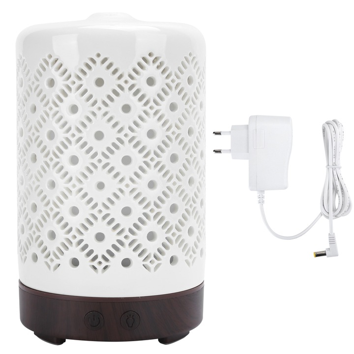 Aromaterápiás párásító, longziming, 100ml, ultrahangos, többszínű, 15.3x9x9cm