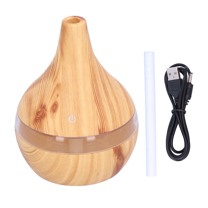 Umidificator mic portabil Jormftte, umidificare prin evaporare, capacitate rezervor 220ml, alb, 74x155mm