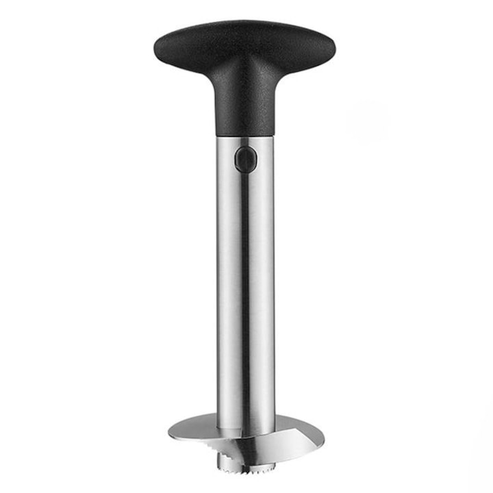 Cutit de inox Antbro® pentru ananas cu maner din plastic, indeparteaza cu usurinta coaja ananasului, 9x24cm