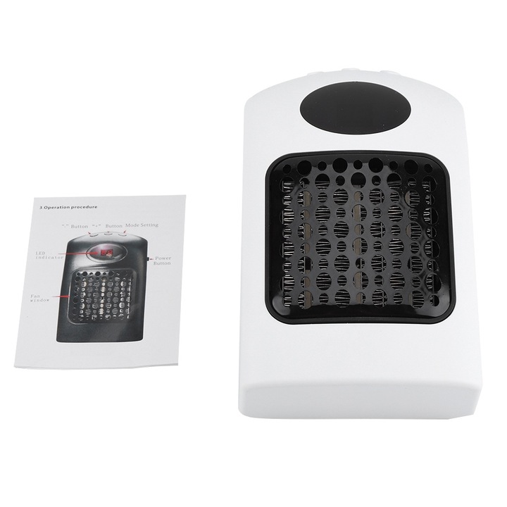 Háztartási fűtés Mini légfűtő fűtőventilátor otthoni irodához 110-250V EU csatlakozó fehér