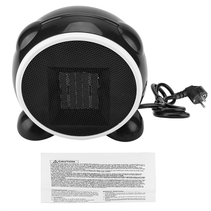 Háztartási PTC kerámia fűtőtest Mini meleg ventilátoros légkondicionáló (EU csatlakozó 110-250V)