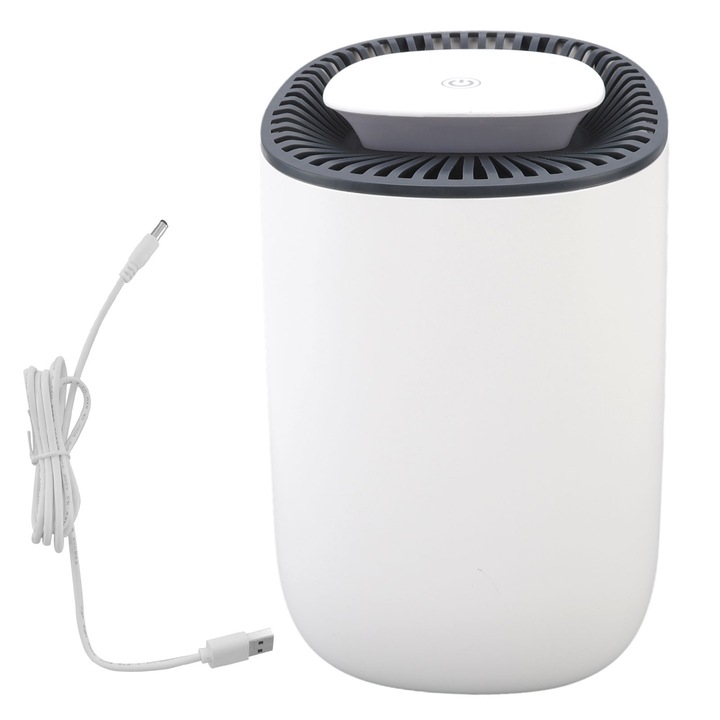 Jormftte hordozható páramentesítő, csendes kialakítás, alacsony fogyasztás, 23W, USB, kis helyiségekbe