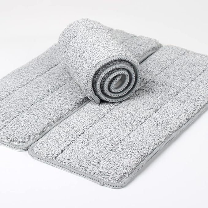 Panni Mop In Microfibra PLAFOPE – 10 Pezzi Di Ricambio 33x12 Cm Per Pavimenti In Legno E Piastrelle
