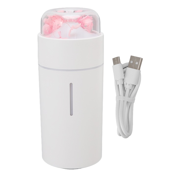 Jormftte hordozható párásító 90 ml-es, felültöltős kialakítás, szárazság elleni funkció, éjszakai fénnyel