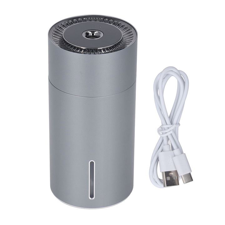 Umidificator de birou Jormftte, design animale marine, compact, portabil, alimentare USB, albastru, dimensiuni mici