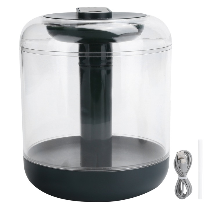 1000 ml-es párásító USB töltéssel, mérete 15x12,4x12,4 cm