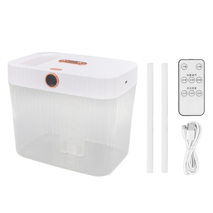 Longziming párásító, 5L, USB, automatikus kikapcsolás, alacsony zajszint, fehér