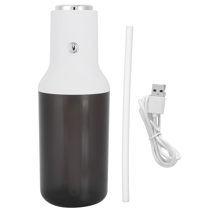 Jormftte autó párásító, 300ml, fehér, 19x6x6cm, LED-del, folyamatos/szakaszos permetező üzemmód