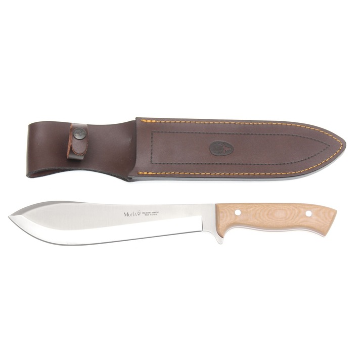 Machete, Muela, Machete-D, Lama Din Otel Inoxidabil X50Crmov15, Fabricare Robusta, Durata Lunga, Inalta Rezistenta, Utilizare Versatila, Fiabilitate, Maner Din Micarta, Constructie Full Tang, Ideal Pentru Activitati In Aer Liber
