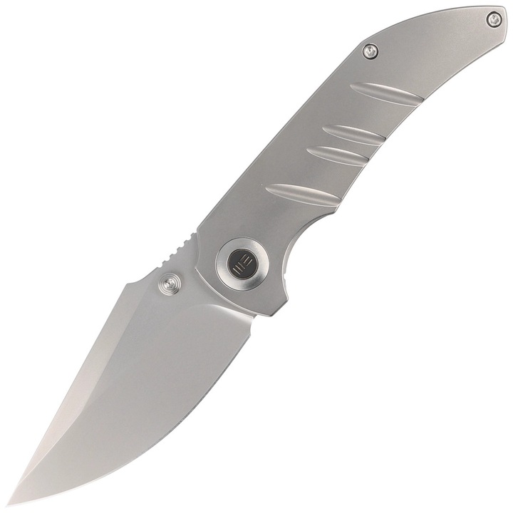 Cutit pliabil WE Knife Riff-Raff, titan lustruit, lama CPM 20CV, 10x2.5cm