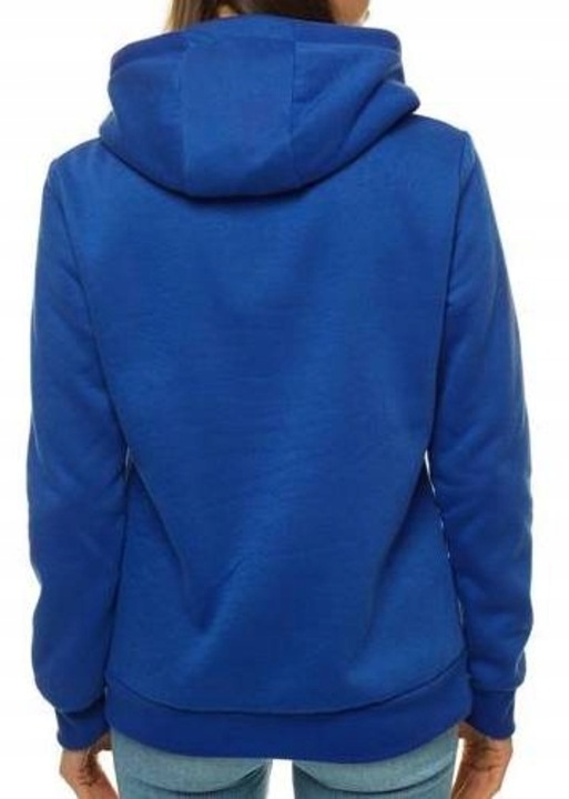 Hanorac cangur de dama cu gluga, J.Style, Bumbac, Albastru, S INTL