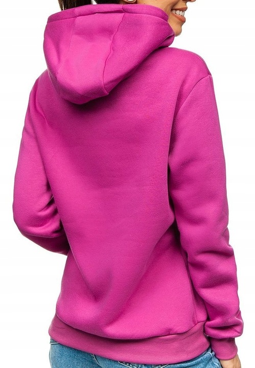Hanorac cangur pentru dama, J.Style, Bumbac, Roz orhidee, S INTL
