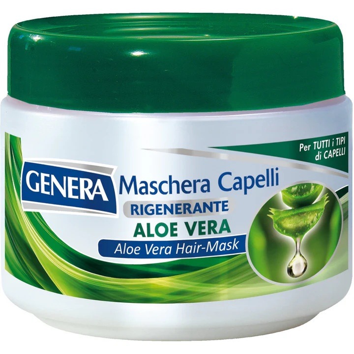 Masca de par regeneranta Genera Aloe Vera, hidratanta, 500ml