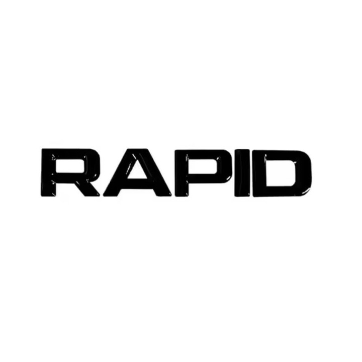 Rapid Skoda embléma, fekete